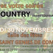 Affiche soiree country 2024